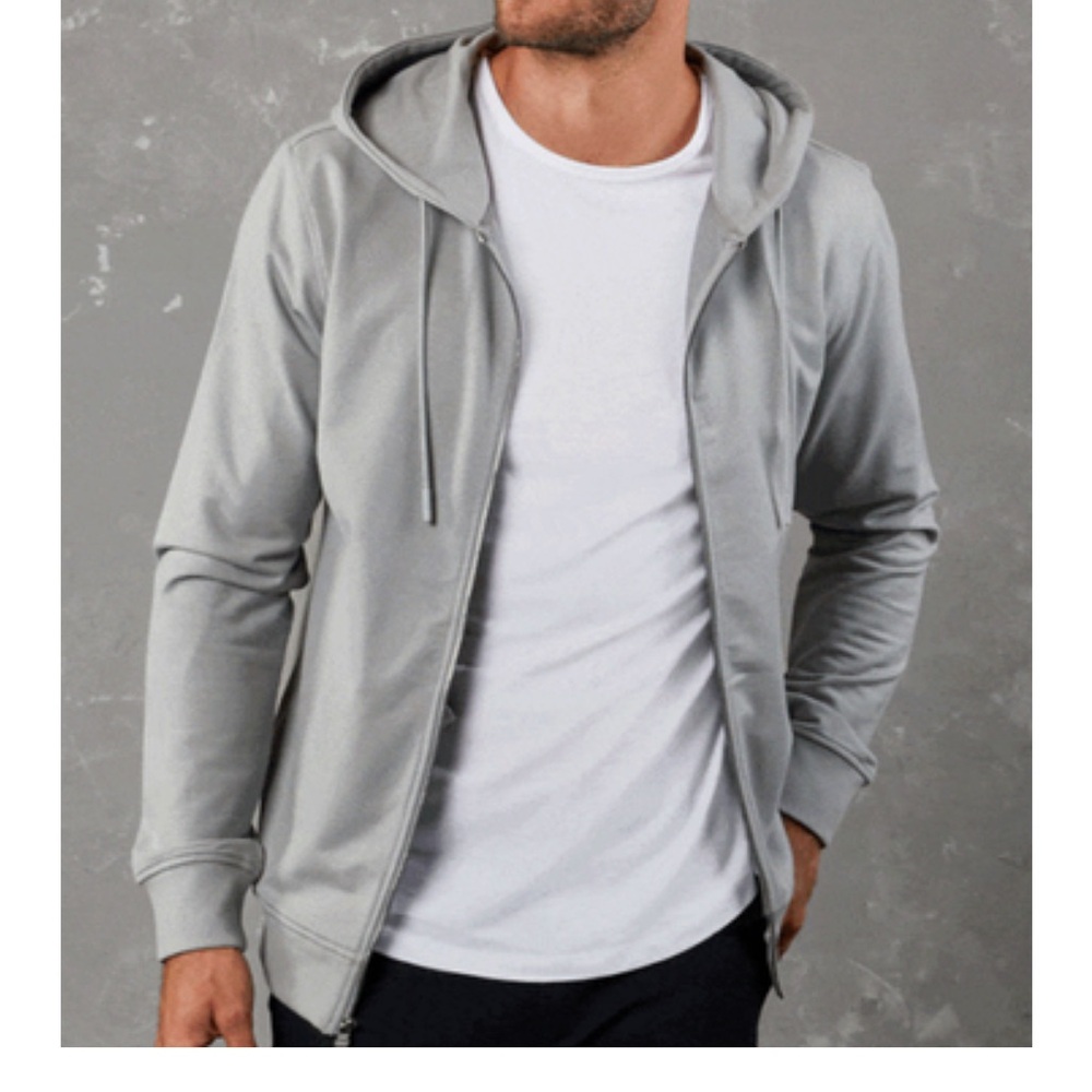 Men's Hooded Full-Zip Sweatshirt - Gray